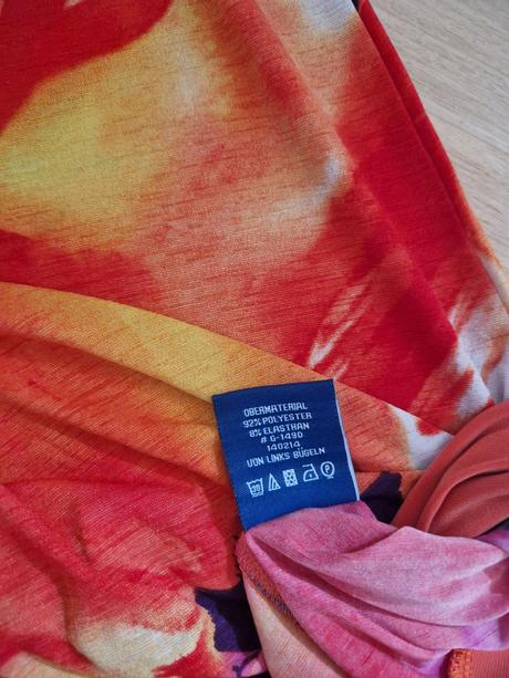 Šaty dlouhý rukáv barevné do oranžova julie c, m