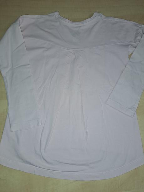 Růžové tričko motýl 8-9 let, f&f,134