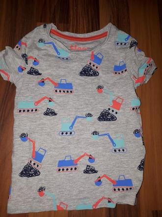 Tričko s bagry 86, marks & spencer,86