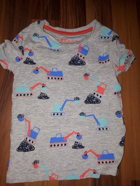 Tričko s bagry 86, marks & spencer,86