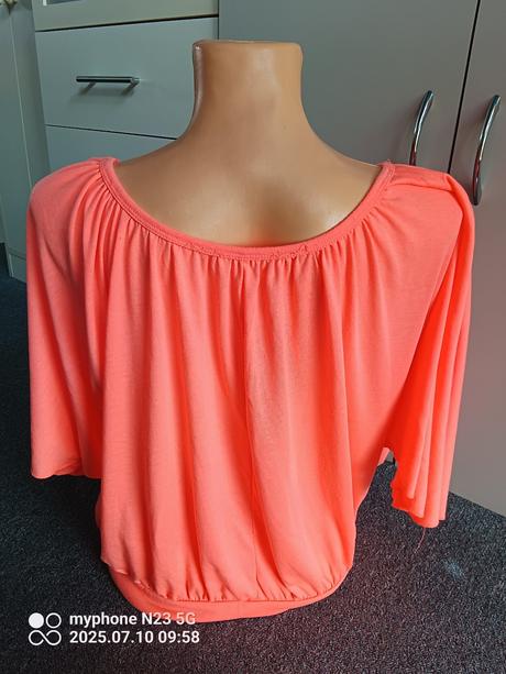 Tričko neón motýl střih vel."uni",