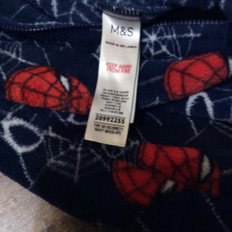 Huňatý overal ,,spiderman", marks & spencer,116
