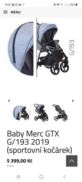 Sportovní kočárek Baby Merc GTX. Máte zkušenost?