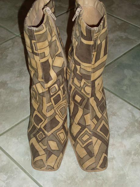 Nízké kozačky na podpatku, 40