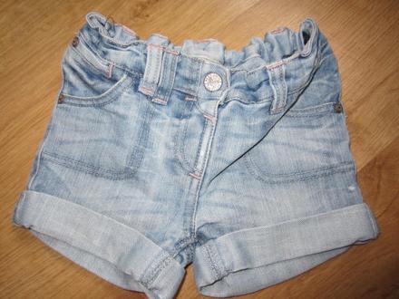 Peckovní džínové, riflové kraťásky, next,92