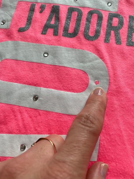 Triko crop top - v.7/8 let neonové barvy, primark,128