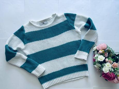 Cb/ svetr s pruhy - v.7/8 let, marks & spencer,128