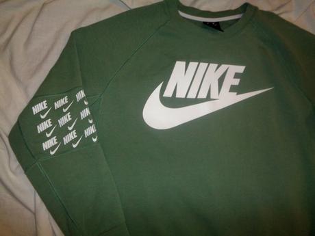 Luxusní olivově zelená bavlněná mikina nike, nike,xl
