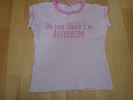 Tričko s nápisem - světle růžové, vel. 5-7 let, cherokee,134