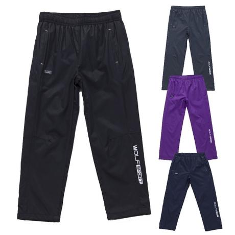 Dětské šusťákové kalhoty wolf, podšité bavlnou, wolf,134