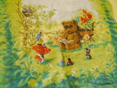 Teple povleceni - zelene medvidek, šířka (cm): 100,délka (cm): 130