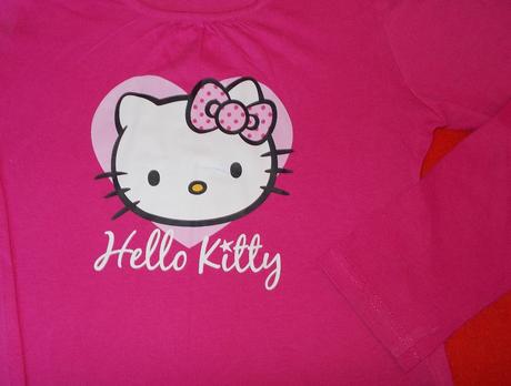 Dívčí triko dlouhý rukáv hello kitty sanrio, sanrio,122