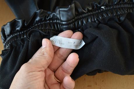 Koženkové kalhoty vel. 7 let, zara,122