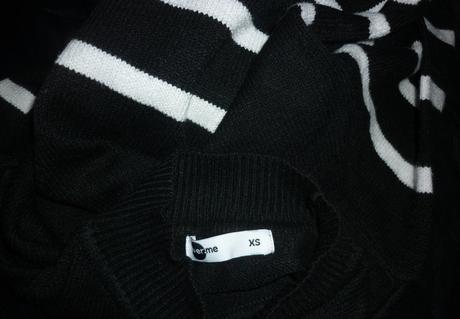 Černo-bílý proužkovaný svetr takko fashion, takko,xs