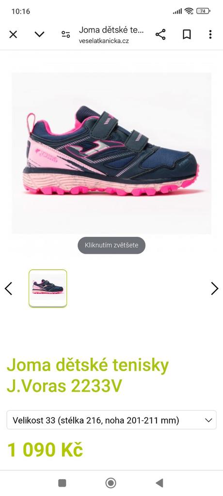 Dívčí botasky joma,vel.33, joma,33