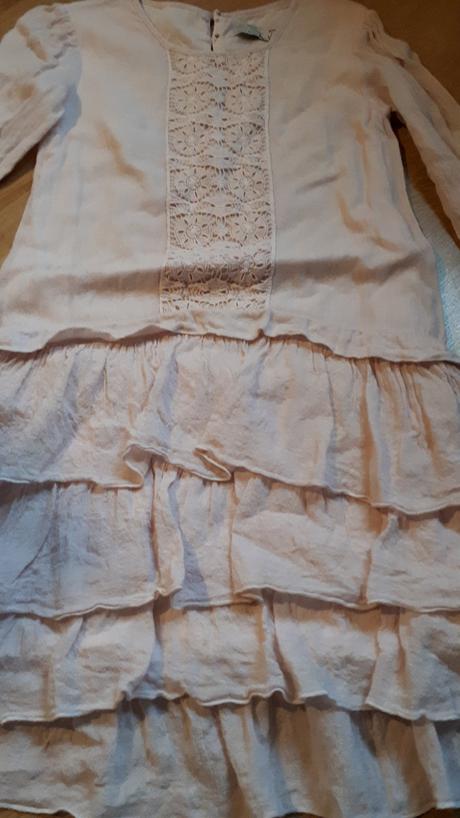 Krásné starorůžové jemné šaty od zary, zara,128