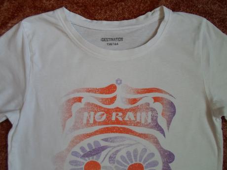 Bílé tričko triko krátký rukáv, 152