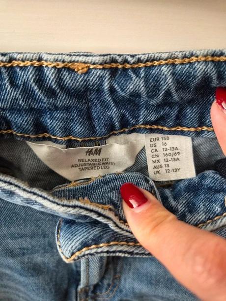 Džíny h&m, vel. 158, h&m,158