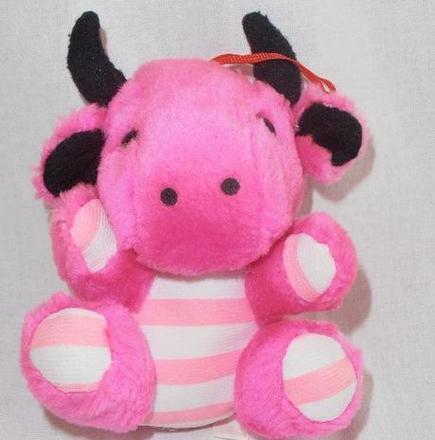 Neonově růžová kravička,