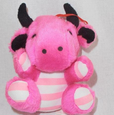 Neonově růžová kravička,