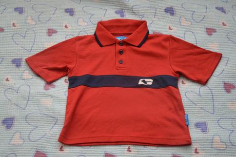 98 červené polo tričko s límečkem, 98