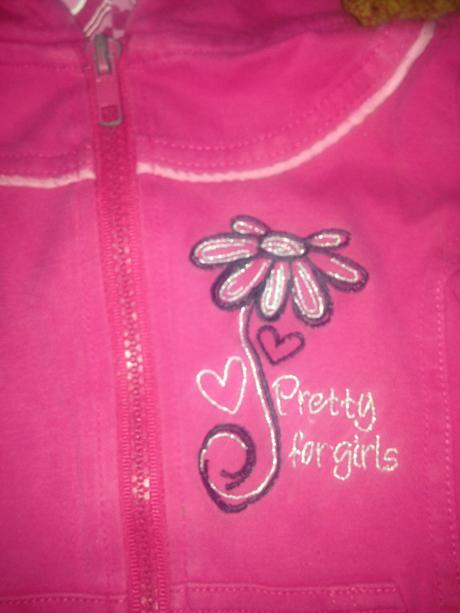 Dívčí tričko s kapucí květ, srdíčka vel. 86 - 92, dopodopo,86