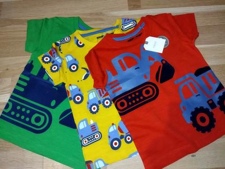 3x pack tričko s náklaďáky 86 next, next,86