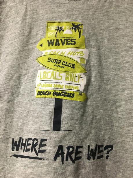 Vel. 110 šedé triko s tiskem, 110