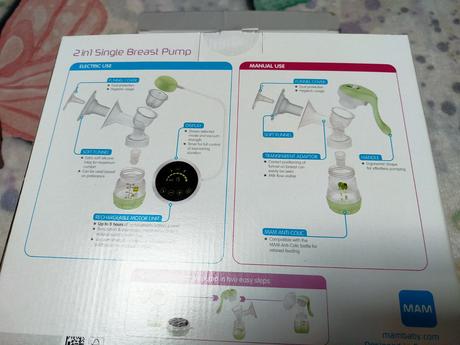 Mam 2v1 odsávačka mateřského mléka elektrická a ma, 