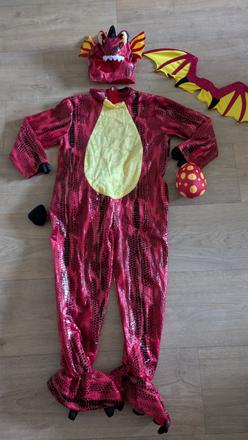 Ka319 karnevalový kostým drak vel. 7 - 9 let,