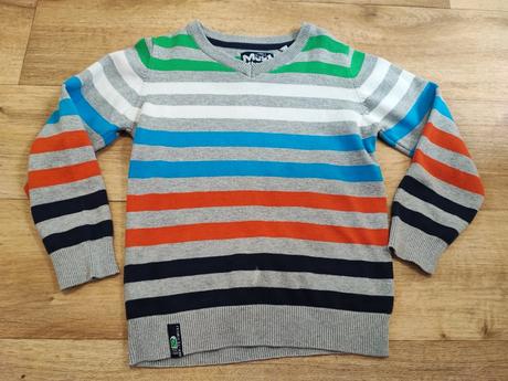 Pruhovaný svetr, palomino,116