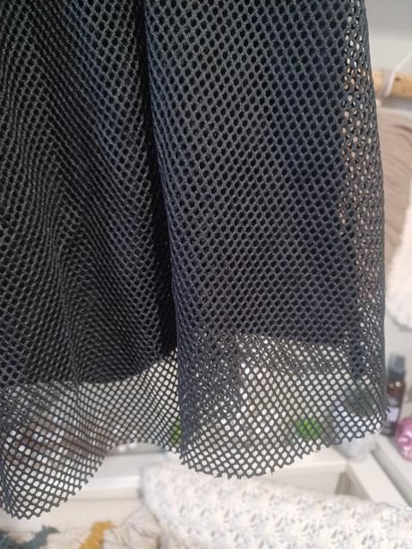 Tylová sukně s nápisem 158/164, xs/s, takko,164