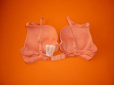 Lososová super push-up podprsenka dorina, 75b