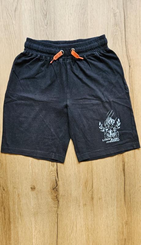 Chlapecké bavlněné kraťasy bonprix 146 černé, bonprix,146