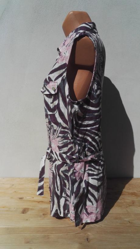 Lněný košilový top blůzka forgelt - vel.xl, xl