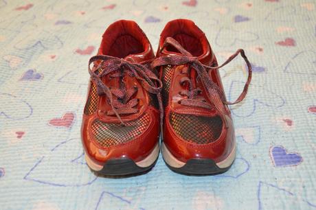 34 35 36 červené boty na tkaničky, 34