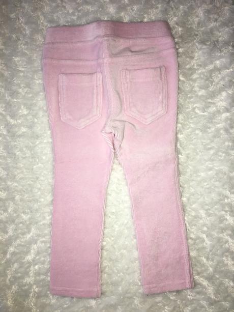 Růžové sametové skinny kalhoty benetton, benetton,92