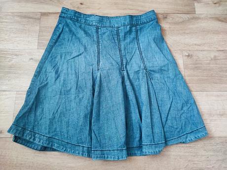 Džínová zavinovací sukně, 40