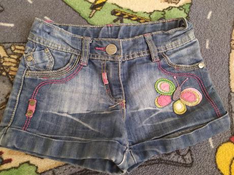 Riflové kraťasy s motýlkem, next,110