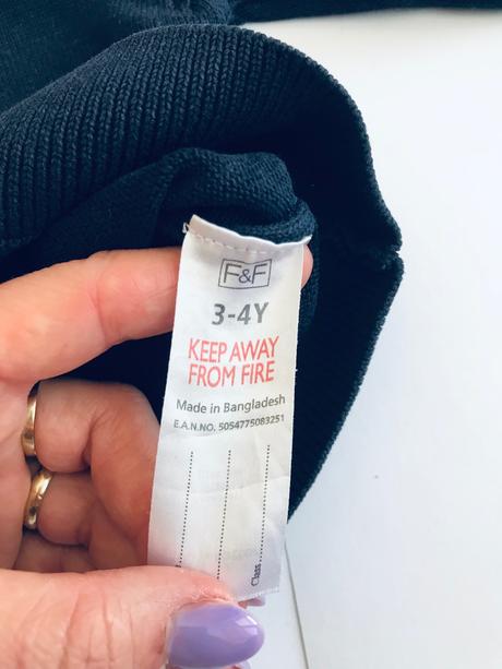 Svetr modrý slabší - v.3/4 roky, f&f,104