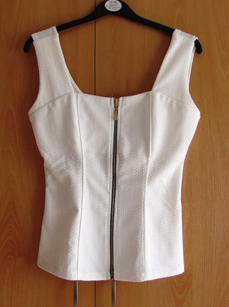 Bílý top, s