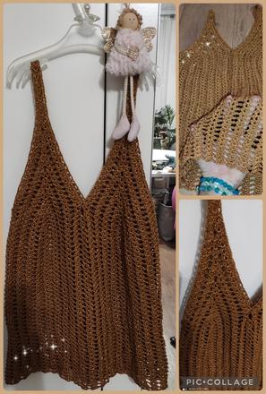 Háčkované tílko, s