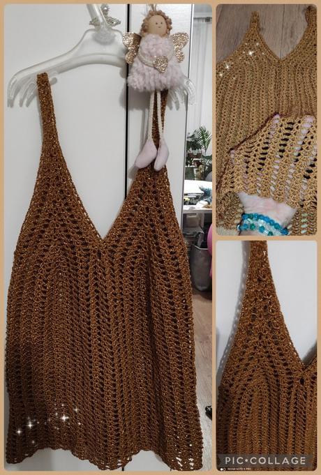 Háčkované tílko, s