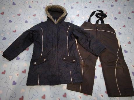 Zimní bunda a oteplené kalhoty, next,116