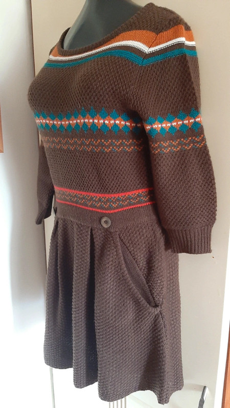 Pletené šaty, pull&bear,38