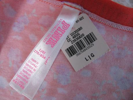 Luxusní oranžové kalhotky s květinovým vzorem, victoria's secret,l