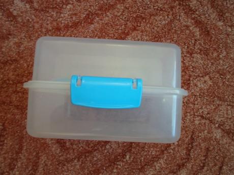 Dětský plastový box na svačinu, dělený,