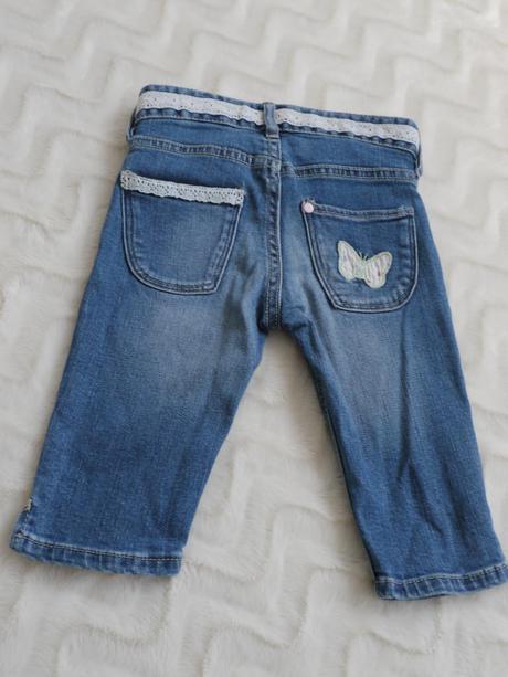3/4 kalhoty s aplikaci motylku, h&m,98