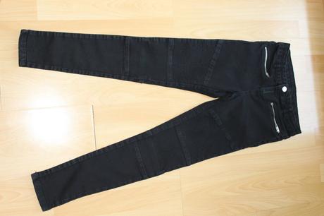 Dívčí černé kalhoty/džíny, vel. 158, 158