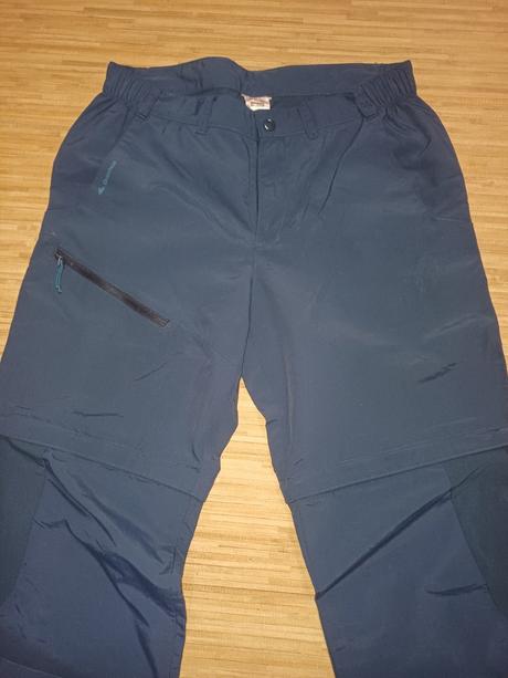 Turistické kalhoty 2v1 vel.uvedena 42 dl.105cm, decathlon,42